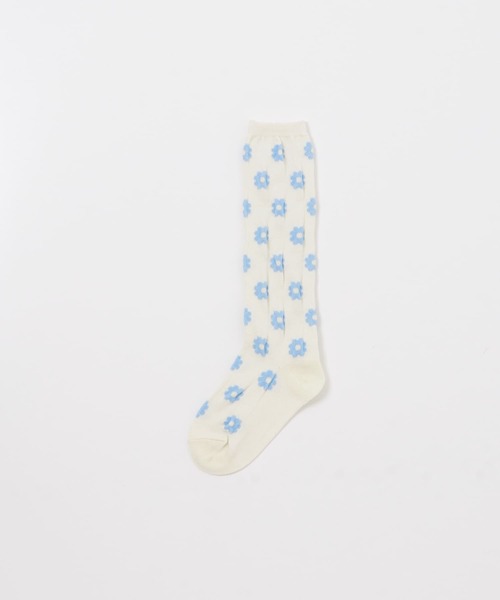 URBAN RESEARCH DOORS（アーバンリサーチドアーズ）の「フロート編みフラワーハイソックス(KIDS)（ソックス/靴下・キッズ・ホワイト系その他/ホワイト・19-21cm/16-18）」の4枚目の写真
