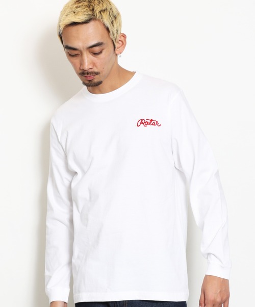 ROTAR(ローター)の「Chain Rope logo LS Tee(Tシャツ/カットソー・メンズ・ブルー系その他/ホワイト/ブラック・MEDIUM/X-LARGE/LARGE/SMALL)」の1枚目の写真