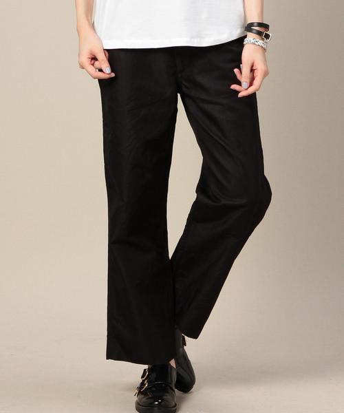 BEAUTY&YOUTH UNITED ARROWS(ビューティーアンドユースユナイテッドアローズ)の「BY AMERICANA クロップドチノパンツ: ◆(チノパンツ・レディース・ブラック/ベージュ・28/27)」の2枚目の写真