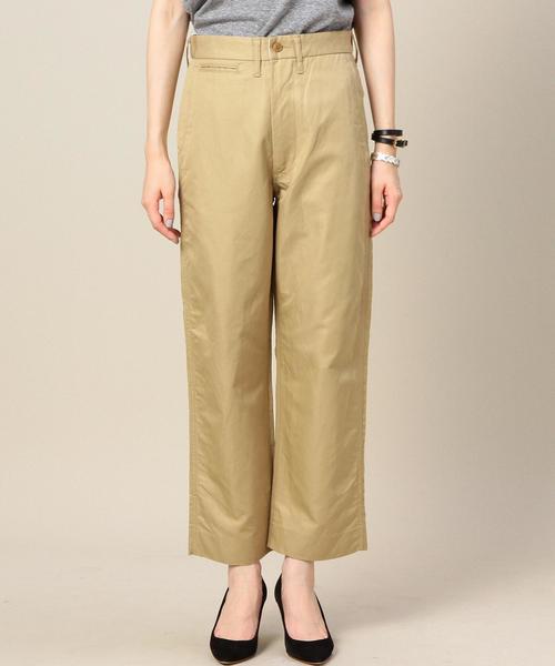 BEAUTY&YOUTH UNITED ARROWS(ビューティーアンドユースユナイテッドアローズ)の「BY AMERICANA クロップドチノパンツ: ◆(チノパンツ・レディース・ブラック/ベージュ・28/27)」の4枚目の写真