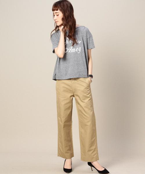 BEAUTY&YOUTH UNITED ARROWS(ビューティーアンドユースユナイテッドアローズ)の「BY AMERICANA クロップドチノパンツ: ◆(チノパンツ・レディース・ブラック/ベージュ・28/27)」の6枚目の写真