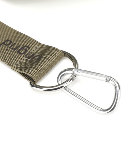 【Ungrid/アングリッド】牛革付属 軽量撥水ソフトナイロン 大容量ショルダーバッグ カラビナ キー収納ポケット付（ショルダーバッグ）｜Ungrid（アングリッド）