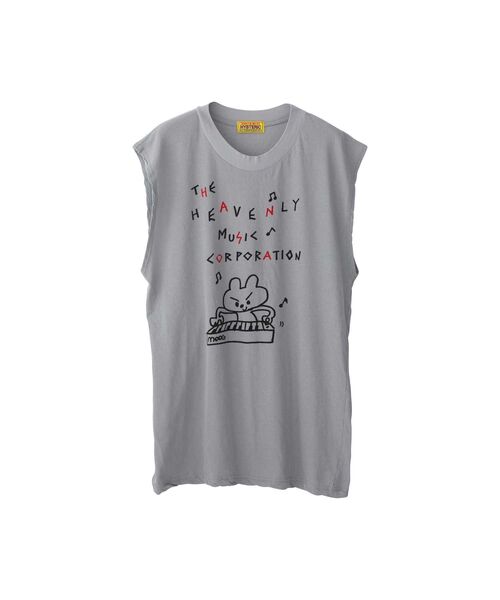 HYSTERIC GLAMOUR（ヒステリックグラマー）の「HEAVENLY MUSIC ノースリーブ（キャミソール・レディース・ホワイト/ブラック/グレー・FREE）」の3枚目の写真