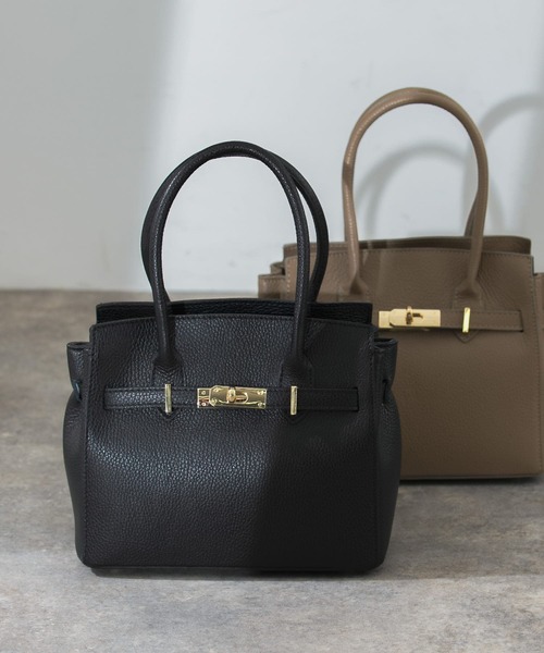 URBAN RESEARCH ROSSO WOMEN(アーバンリサーチ ロッソ)の「AULENTTI レザー2WAYBAG(ハンドバッグ・レディース・ベージュ系その他/ブラック・FREE)」の8枚目の写真