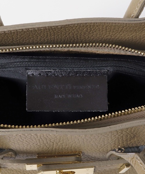 URBAN RESEARCH ROSSO WOMEN(アーバンリサーチ ロッソ)の「AULENTTI レザー2WAYBAG(ハンドバッグ・レディース・ベージュ系その他/ブラック・FREE)」の16枚目の写真