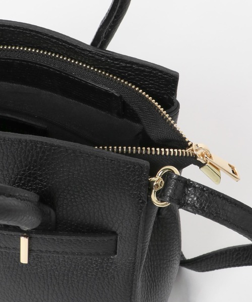 URBAN RESEARCH ROSSO WOMEN(アーバンリサーチ ロッソ)の「AULENTTI レザー2WAYBAG(ハンドバッグ・レディース・ベージュ系その他/ブラック・FREE)」の17枚目の写真