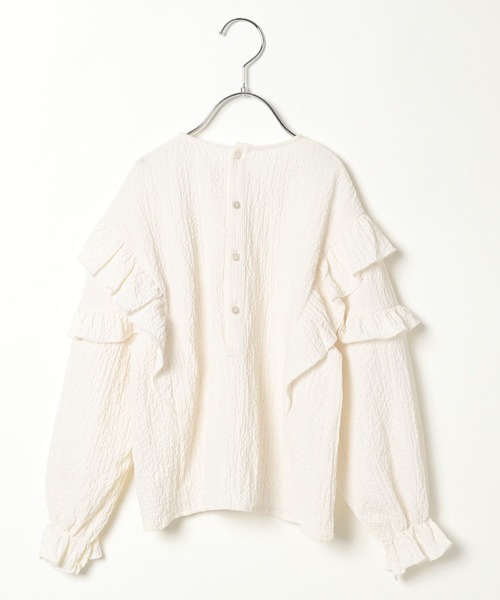 GLOBAL WORK(グローバルワーク)の「フリルブラウス長袖/996536(シャツ/ブラウス・キッズ・アイボリー・120cm/130cm/140cm/150cm/160cm/170cm)」の5枚目の写真