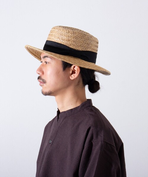 GLOSTER（グロスター）の「【限定展開】【GLOSTER/グロスター】SWICH BOATHER HAT ハット 麦わら カンカン帽（ハット・メンズ・ベージュ系その他/ベージュ系その他2/ベージュ系その他3・FREE）」の15枚目の写真