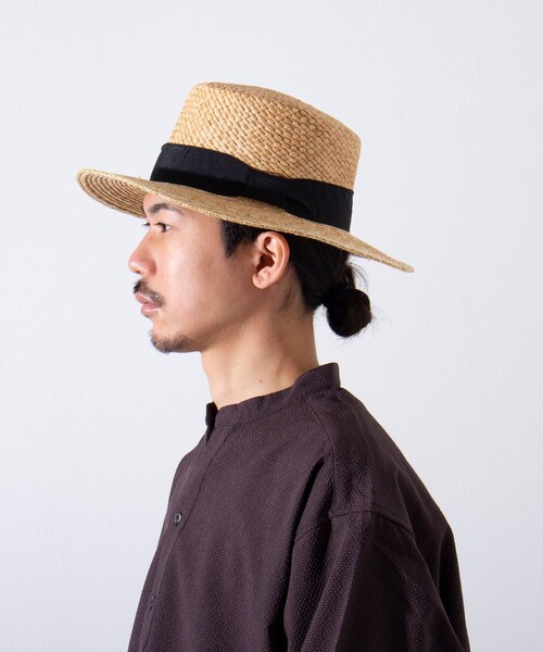 GLOSTER（グロスター）の「【限定展開】【GLOSTER/グロスター】SWICH BOATHER HAT ハット 麦わら カンカン帽（ハット・メンズ・ベージュ系その他/ベージュ系その他2/ベージュ系その他3・FREE）」の13枚目の写真