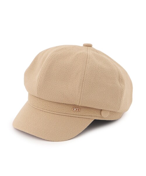 GRANDEDGE（グランドエッジ）の「梨地キャスケット（キャスケット・レディース・ブラック/ベージュ/アイボリー・99）」の5枚目の写真