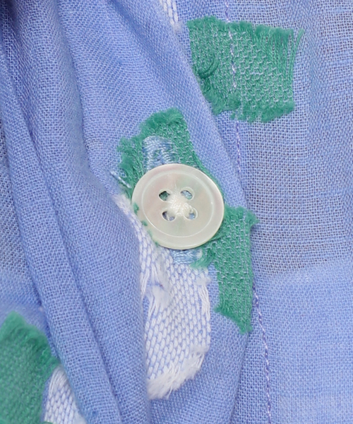 mii（ミー）の「【Mii / ミイ】 HAND WOVEN TUNIC：チュニックシャツ（シャツ/ブラウス・レディース・ブルー/ブラック・FREE）」の17枚目の写真