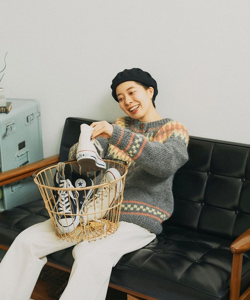 PAR ICI（パーリッシィ）の「【WEB別注】ネパール手編み 求心ジャ