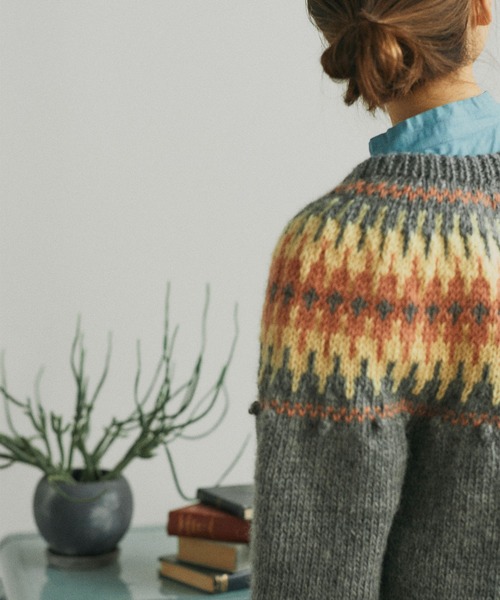 PAR ICI（パーリッシィ）の「【WEB別注】ネパール手編み 求心ジャ