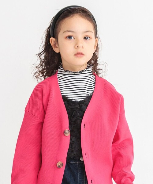 BRANSHES(ブランシェス)の「【男女兼用】スポンディッシュカーディガン(カーディガン/ボレロ・キッズ・ロイヤルブルー/ピンク/アイボリー/ブラック・M/XL/L/S)」の1枚目の写真