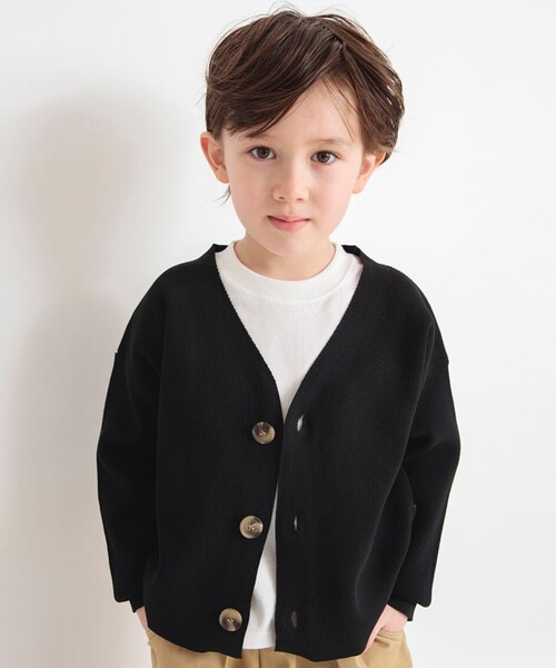 BRANSHES(ブランシェス)の「【男女兼用】スポンディッシュカーディガン(カーディガン/ボレロ・キッズ・ロイヤルブルー/ピンク/アイボリー/ブラック・M/XL/L/S)」の3枚目の写真