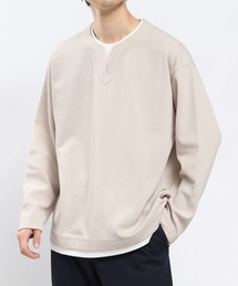 GLOBAL WORK Smile Seed Store | WフェイスキーネックレイヤードTシャツ長袖/984172(Tシャツ/カットソー)