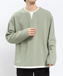 GLOBAL WORK Smile Seed Store | WフェイスキーネックレイヤードTシャツ長袖/984172(Tシャツ/カットソー)