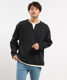 GLOBAL WORK Smile Seed Store | WフェイスキーネックレイヤードTシャツ長袖/984172(Tシャツ/カットソー)