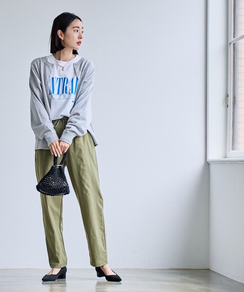 PENNEYS(ぺニーズ)の「PENNEYS(ぺニーズ)別注天竺ニットスナップカーディガン(グレー)(カーディガン/ボレロ・レディース・グレー・M/L)」の7枚目の写真