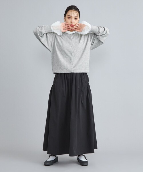 PENNEYS(ぺニーズ)の「PENNEYS(ぺニーズ)別注天竺ニットスナップカーディガン(グレー)(カーディガン/ボレロ・レディース・グレー・M/L)」の14枚目の写真