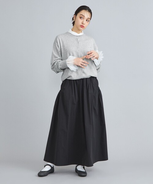 PENNEYS(ぺニーズ)の「PENNEYS(ぺニーズ)別注天竺ニットスナップカーディガン(グレー)(カーディガン/ボレロ・レディース・グレー・M/L)」の15枚目の写真