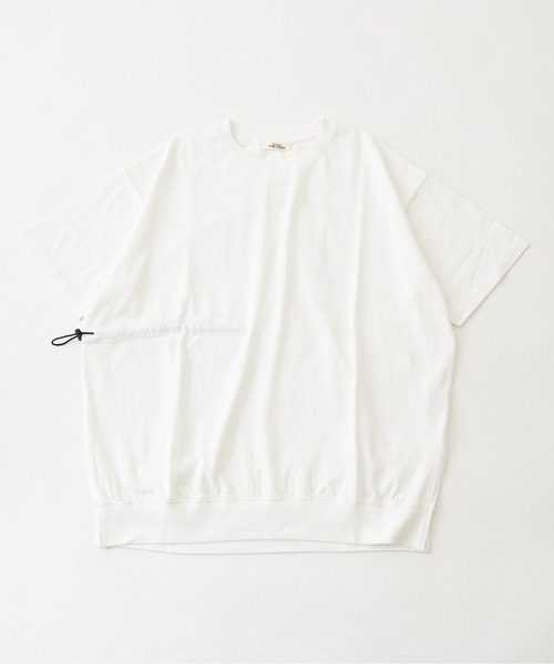 CUBE SUGAR(キューブシュガー)の「OE天竺カットソードロストバックプリントTシャツ(Tシャツ/カットソー・レディース・イエロー/スミクロ/ホワイト/サックスブルー・M)」の19枚目の写真