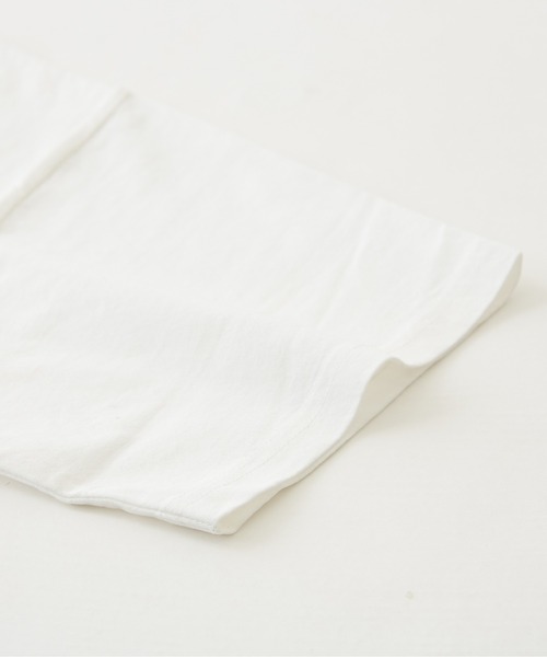 CUBE SUGAR(キューブシュガー)の「OE天竺カットソードロストバックプリントTシャツ(Tシャツ/カットソー・レディース・イエロー/スミクロ/ホワイト/サックスブルー・M)」の21枚目の写真