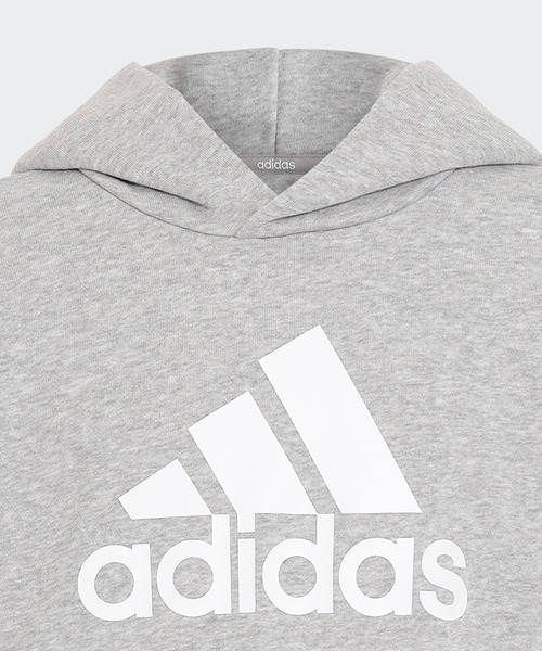 adidas(アディダス)の「エッセンシャルズプラス ビッグロゴ プルオーバーパーカー / アディダス adidas(パーカー・キッズ・グレー/ブラック/ブルー/グリーン・130/140/150/160/110/120)」の12枚目の写真