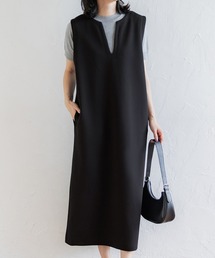 coca（coca）（コカ）の「ハリ感ダンボールキーネックジャンパースカート（ジャンパースカート・レディース）」