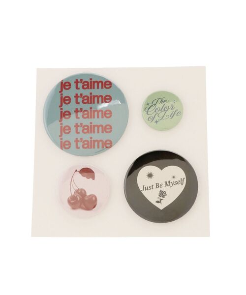 jouetie(ジュエティ)の「4セット缶バッジ(バッジ・レディース・ピンク/ブルー・FREE)」の13枚目の写真