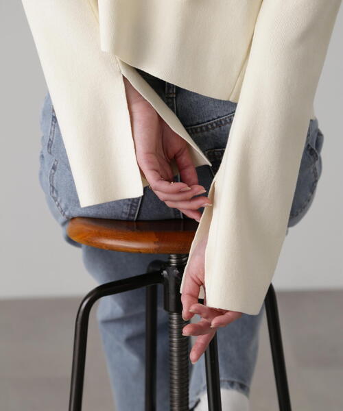 FREE'S MART（フリーズマート）の「キャミレイヤードニットカーディガン（ニット/セーター・レディース・ブルー/ブラック/ホワイト・FREE）」の18枚目の写真