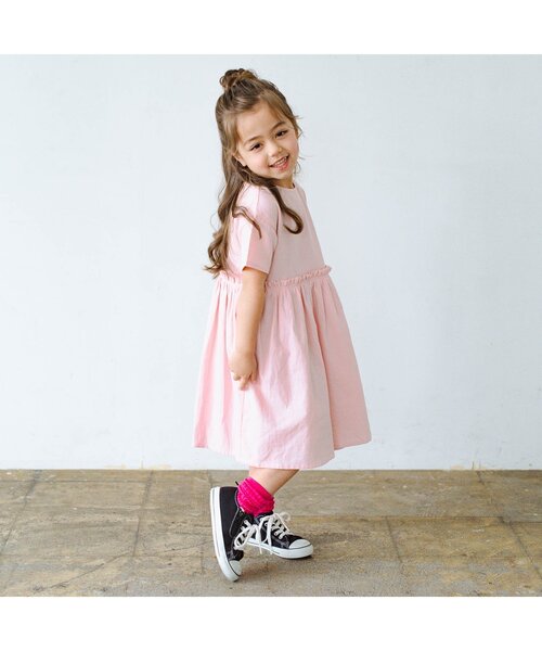 p.premier(ピードットプルミエ)の「イロチ買いしたい前後2WAYシンプルワンピース(ワンピース・キッズ・ブラック/アイボリー/サックスブルー/ピンク/レッド/イエロー・80/90/100/110/120/130/140)」の10枚目の写真