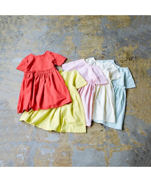 p.premier(ピードットプルミエ)の「イロチ買いしたい前後2WAYシンプルワンピース(ワンピース・キッズ・ブラック/アイボリー/サックスブルー/ピンク/レッド/イエロー・80/90/100/110/120/130/140)」の18枚目の写真