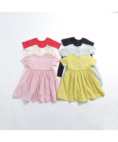 p.premier(ピードットプルミエ)の「イロチ買いしたい前後2WAYシンプルワンピース(ワンピース・キッズ・ブラック/アイボリー/サックスブルー/ピンク/レッド/イエロー・80/90/100/110/120/130/140)」の20枚目の写真