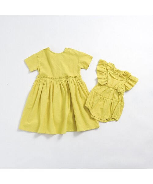 p.premier(ピードットプルミエ)の「イロチ買いしたい前後2WAYシンプルワンピース(ワンピース・キッズ・ブラック/アイボリー/サックスブルー/ピンク/レッド/イエロー・80/90/100/110/120/130/140)」の22枚目の写真