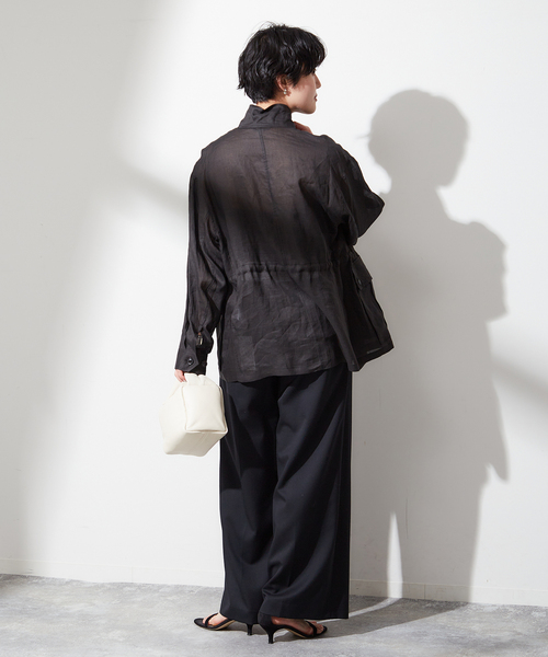 【STUMBLY 】SHEER MILITARY JACKET：ミリタリージャケット