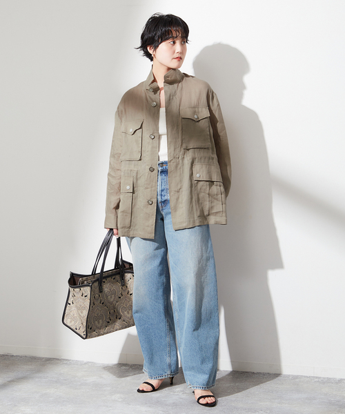 【STUMBLY 】SHEER MILITARY JACKET：ミリタリージャケット