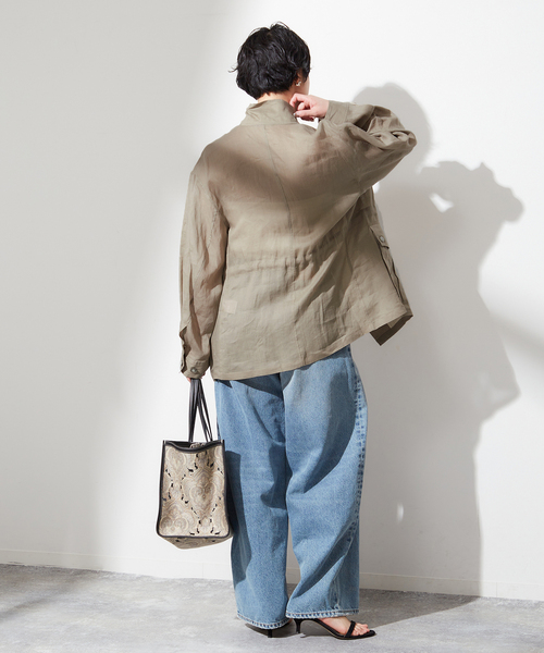 【STUMBLY 】SHEER MILITARY JACKET：ミリタリージャケット
