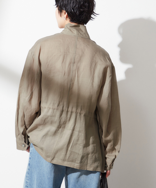 【STUMBLY 】SHEER MILITARY JACKET：ミリタリージャケット