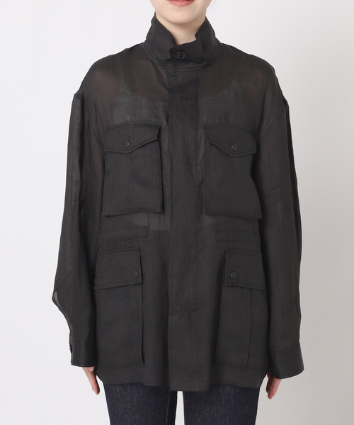 【STUMBLY 】SHEER MILITARY JACKET：ミリタリージャケット