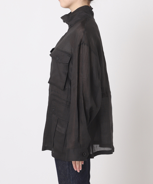【STUMBLY 】SHEER MILITARY JACKET：ミリタリージャケット