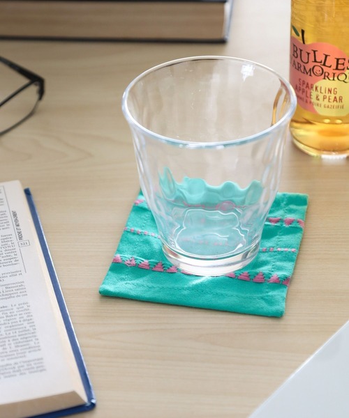 BAYFLOW(ベイフロー)の「BFドビーラインコースター(ランチョンマット/テーブルウェア・レディース・イエロー/グリーン・0)」の1枚目の写真