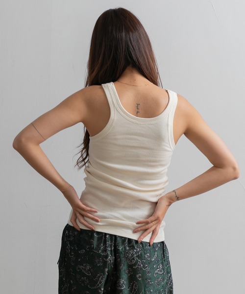 AMERICAN RAG CIE（アメリカンラグシー）の「Robert P’miller Prib Cup US tank（タンクトップ・レディース・ブルー/チャコールグレー/アイボリー/イエロー/ネイビー・FREE）」の7枚目の写真