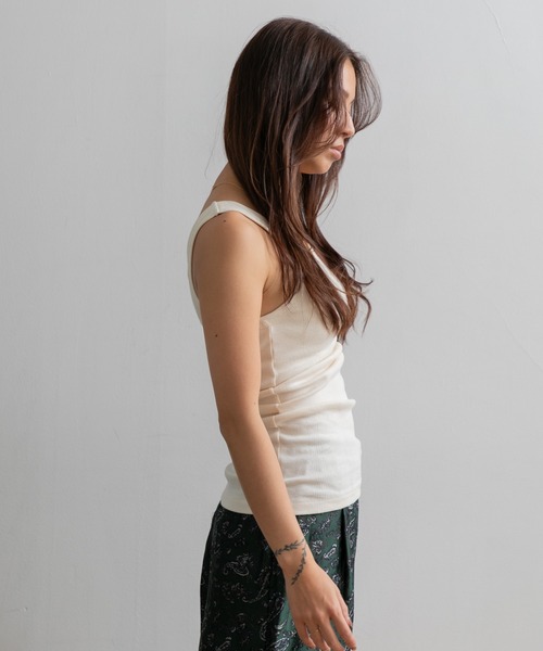 AMERICAN RAG CIE（アメリカンラグシー）の「Robert P’miller Prib Cup US tank（タンクトップ・レディース・ブルー/チャコールグレー/アイボリー/イエロー/ネイビー・FREE）」の6枚目の写真