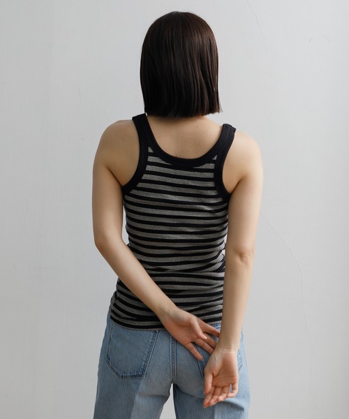 AMERICAN RAG CIE（アメリカンラグシー）の「Robert P’miller Prib Cup US tank（タンクトップ・レディース・ブルー/チャコールグレー/アイボリー/イエロー/ネイビー・FREE）」の16枚目の写真