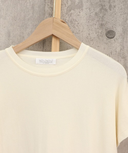 Miniministore(ミニミニストア)の「サマーニット レディース 半袖ニットソー(ニット/セーター・レディース・オレンジ/ベージュ/ブラック/ブラウン・FREE)」の15枚目の写真