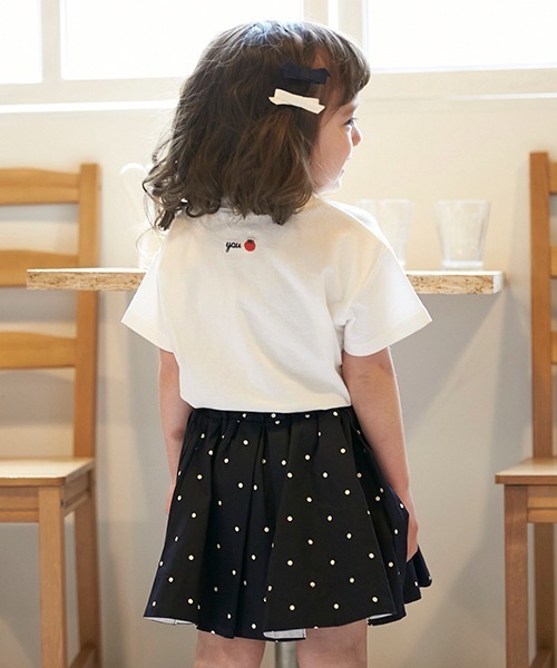 petit main(プティマイン)の「【リンク】ボリュームタックスカパン(キッズ)(スカート・キッズ・ブルー/アイボリー/ベージュ/ネイビー・80cm/90cm/100cm/110cm/120cm/130cm)」の22枚目の写真