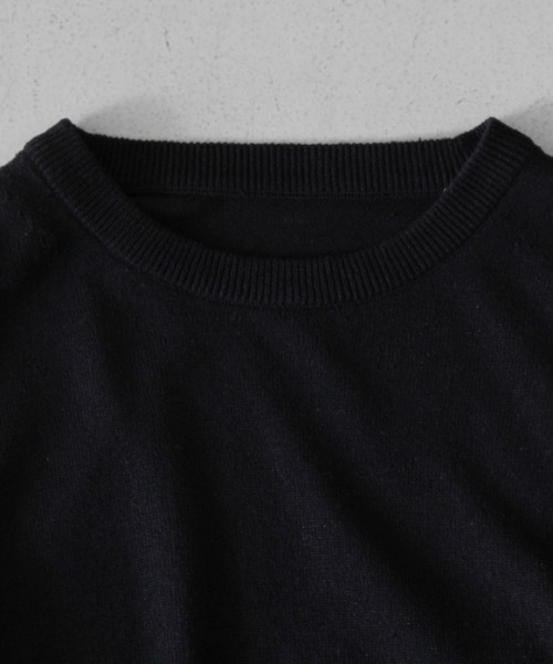 crepuscule(クレプスキュール)の「crepuscule Silk Linen L/S(Tシャツ/カットソー・メンズ・ブラック・1/2)」の2枚目の写真