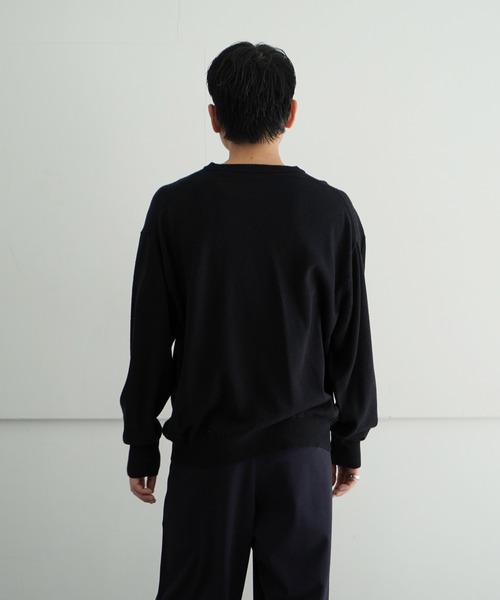 crepuscule(クレプスキュール)の「crepuscule Silk Linen L/S(Tシャツ/カットソー・メンズ・ブラック・1/2)」の4枚目の写真