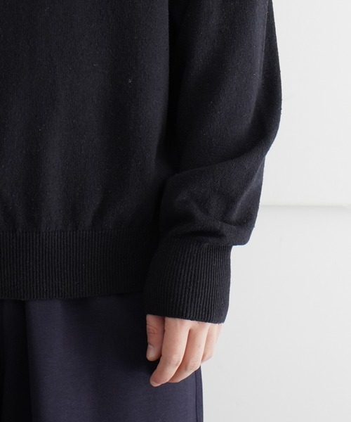crepuscule(クレプスキュール)の「crepuscule Silk Linen L/S(Tシャツ/カットソー・メンズ・ブラック・1/2)」の6枚目の写真